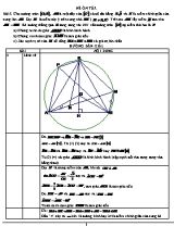 Đề cương ôn tập môn Hình học Lớp 9